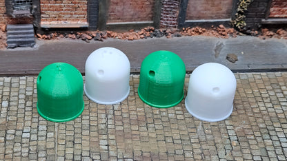 4x Glascontainer Glas Container für Altglas weiß+grün