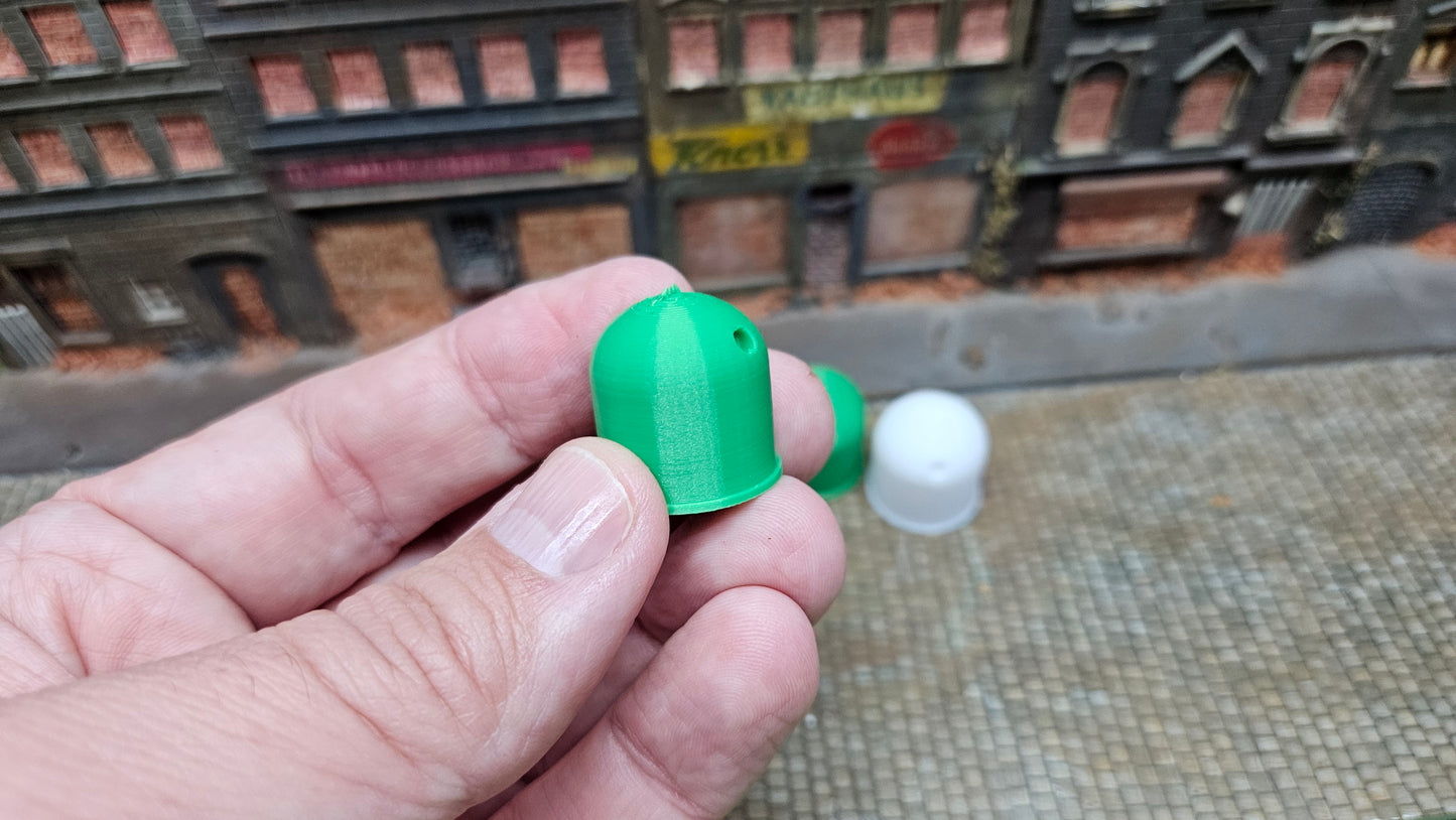 4x Glascontainer Glas Container für Altglas weiß+grün