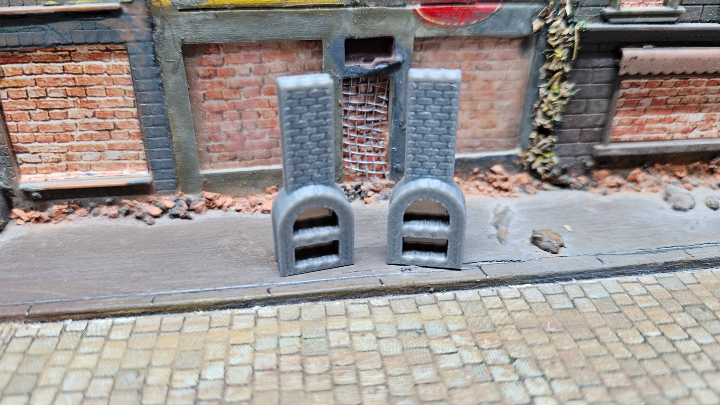 2x Kamin BBQ Grill / Kohlegriff