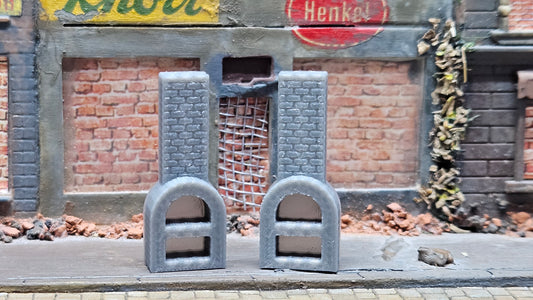 2x Kamin BBQ Grill / Kohlegriff