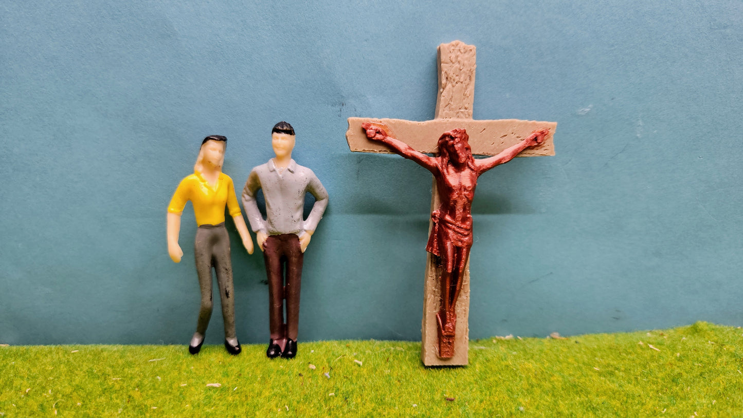 Jesus Christus "Kreuz" Denkmal Bronze für 1:32 (1:35) oder 1:22,5