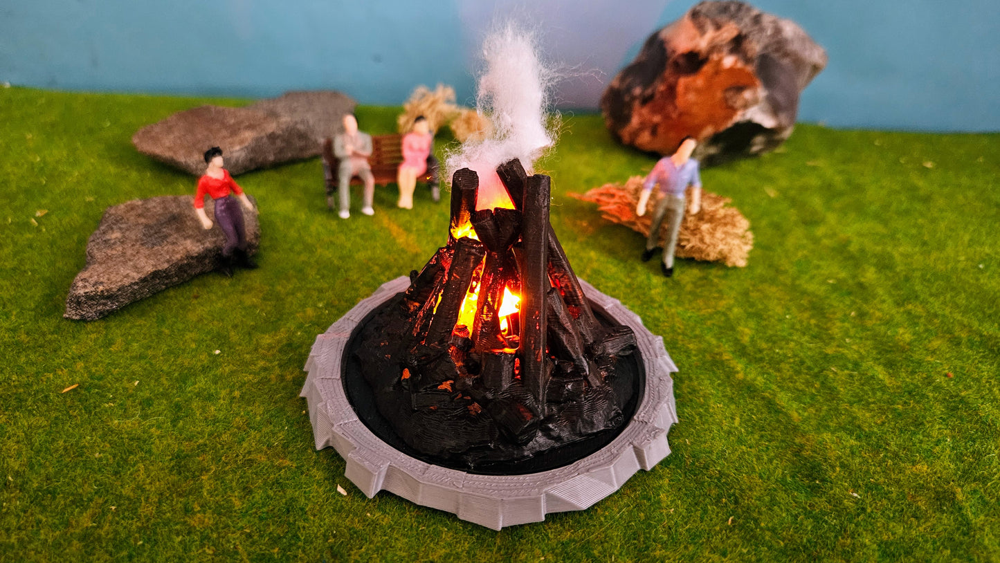 Großes Osterfeuer XL inkl. 2x Feuer-LED (9-14V)