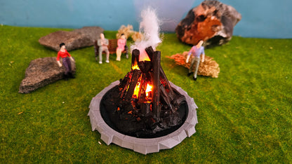 Großes Osterfeuer XL inkl. 2x Feuer-LED (9-14V)