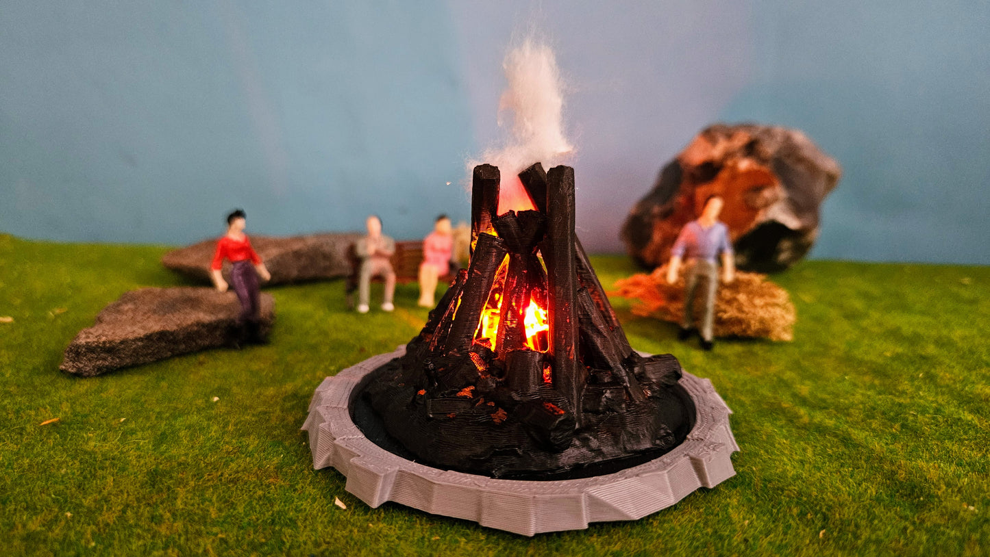 Großes Osterfeuer XL inkl. 2x Feuer-LED (9-14V)