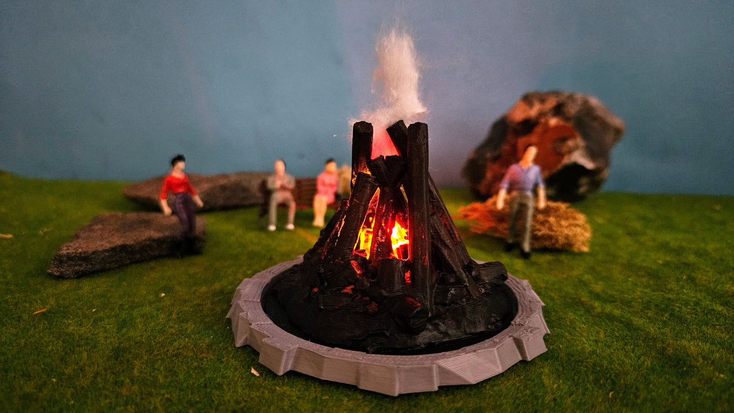 Großes Osterfeuer XL inkl. 2x Feuer-LED (9-14V)