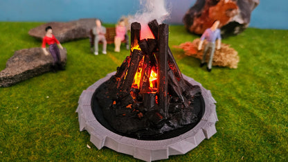 Großes Osterfeuer XL inkl. 2x Feuer-LED (9-14V)