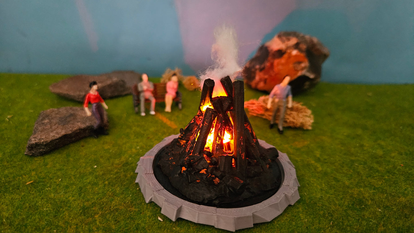 Großes Osterfeuer XL inkl. 2x Feuer-LED (9-14V)