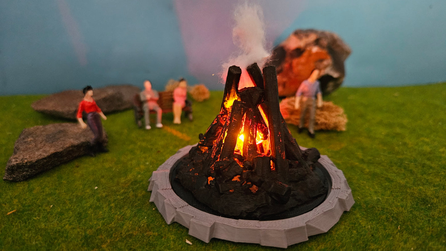 Großes Osterfeuer XL inkl. 2x Feuer-LED (9-14V)