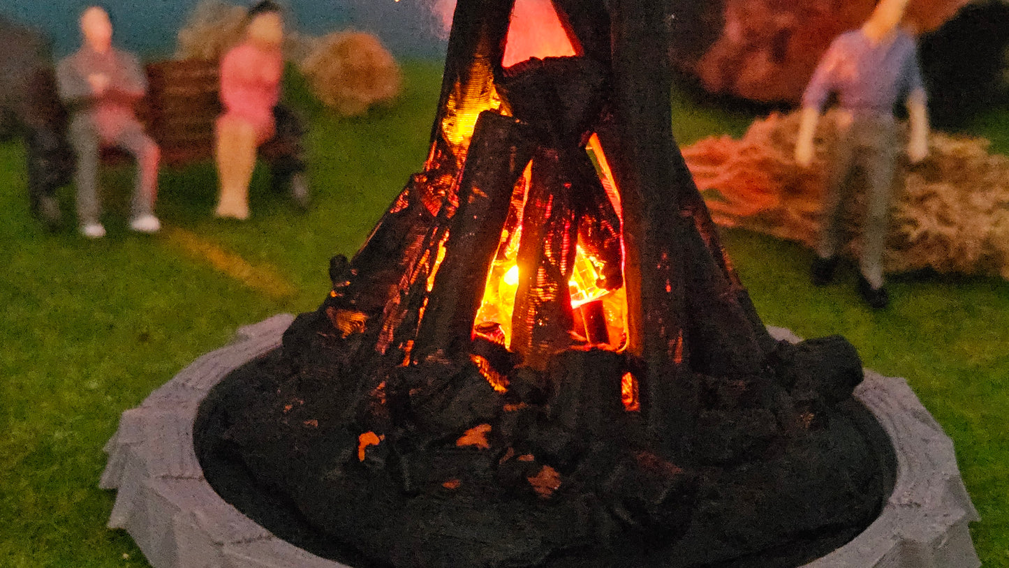 Großes Osterfeuer XL inkl. 2x Feuer-LED (9-14V)