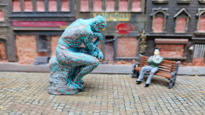"Der Denker" Denkmal Bronze Kupfer Statue - passt zu diversen Maßstäben