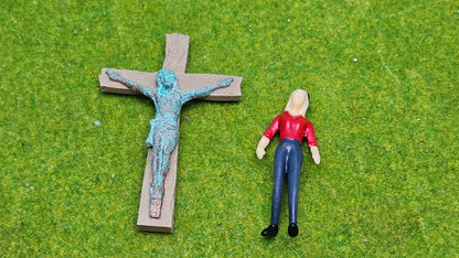Jesus Christus "Kreuz" Denkmal Bronze für 1:32 (1:35) oder 1:22,5