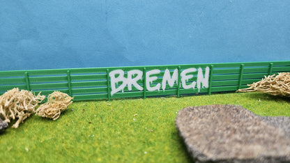 Sichtschutzzaun Hamburg, Wolfsburg, Bremen uvm - Fussball Fan Graffiti