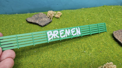 Sichtschutzzaun Hamburg, Wolfsburg, Bremen uvm - Fussball Fan Graffiti