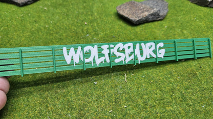 Sichtschutzzaun Hamburg, Wolfsburg, Bremen uvm - Fussball Fan Graffiti