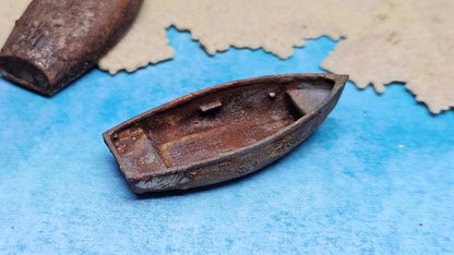 3x Holz Ruderboot Fischerboot Anglerboot