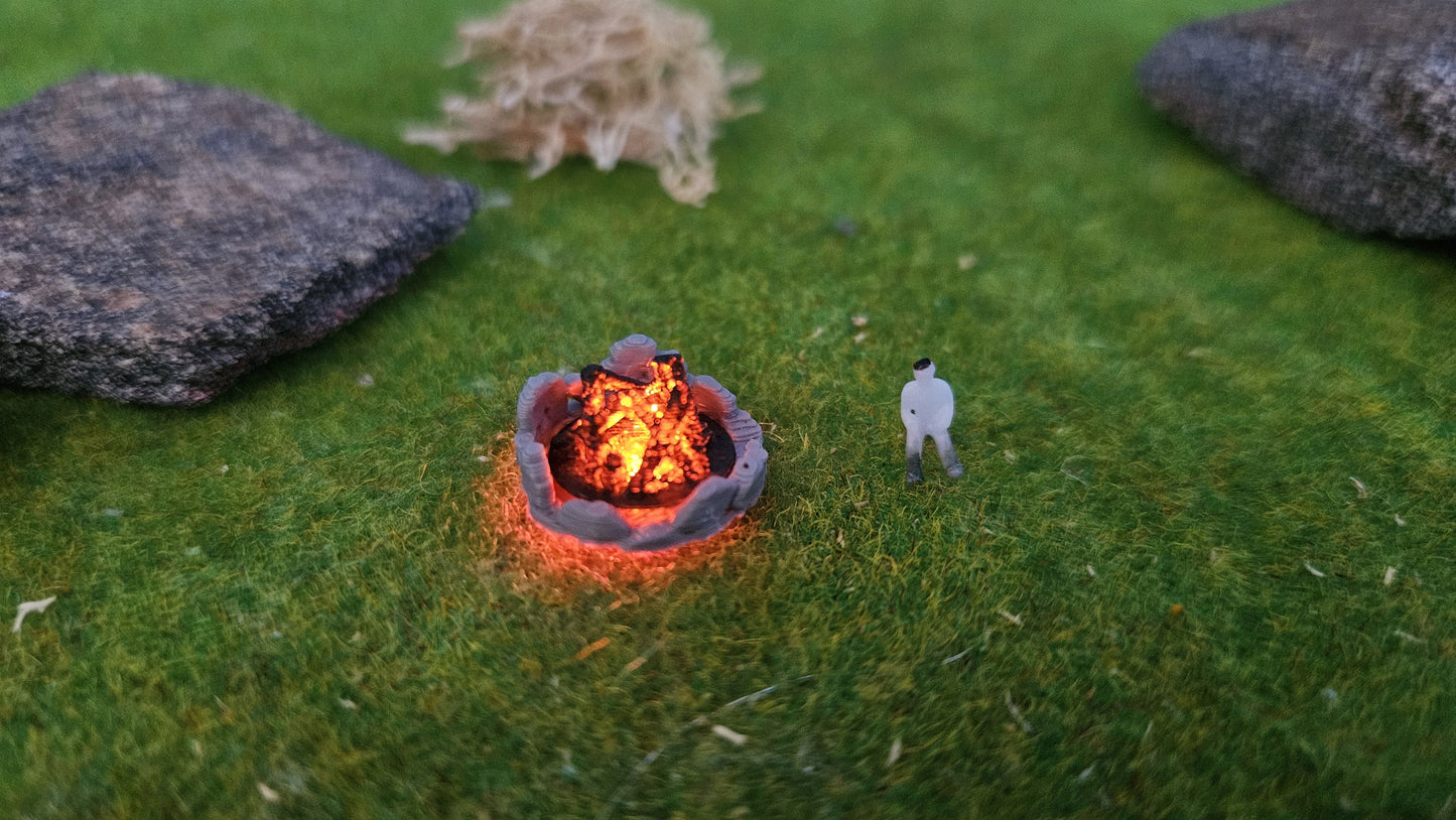 Lagerfeuer mit spezieller Feuer-LED (Spur Z)