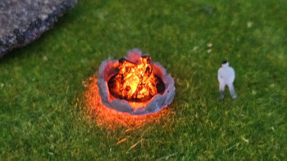 Lagerfeuer mit spezieller Feuer-LED (Spur Z)