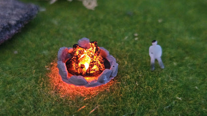 Lagerfeuer mit spezieller Feuer-LED (Spur Z)