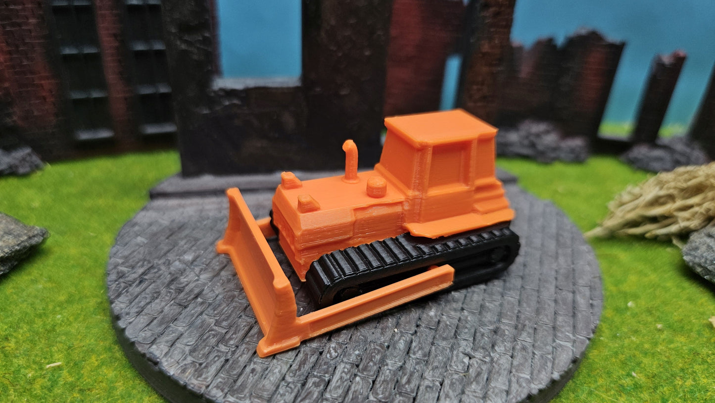 Bulldozer in orange/schwarz für Spur N - einfacher Bausatz