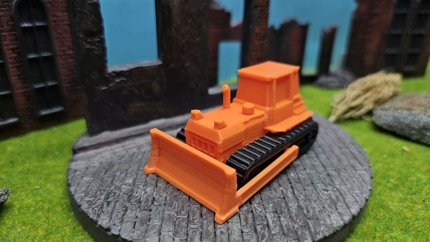 Bulldozer in orange/schwarz für Spur N - einfacher Bausatz
