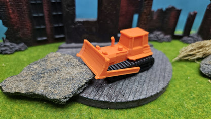 Bulldozer in orange/schwarz für Spur N - einfacher Bausatz