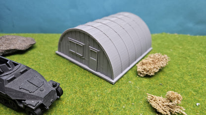 Quonsetbaracke Feldunterstand  Wellblechhalle  Militär Diorama Gebäude WW2  Lagerhalle