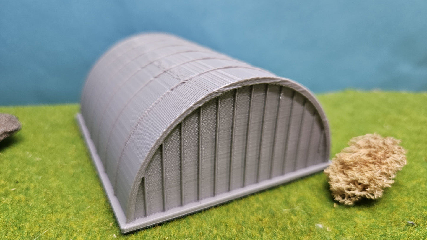 Quonsetbaracke Feldunterstand  Wellblechhalle  Militär Diorama Gebäude WW2  Lagerhalle