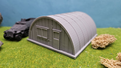 Quonsetbaracke Feldunterstand  Wellblechhalle  Militär Diorama Gebäude WW2  Lagerhalle