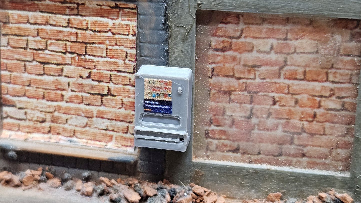 Zigarettenautomat Verkaufsautomat inkl. Aufkleber für Spur H0