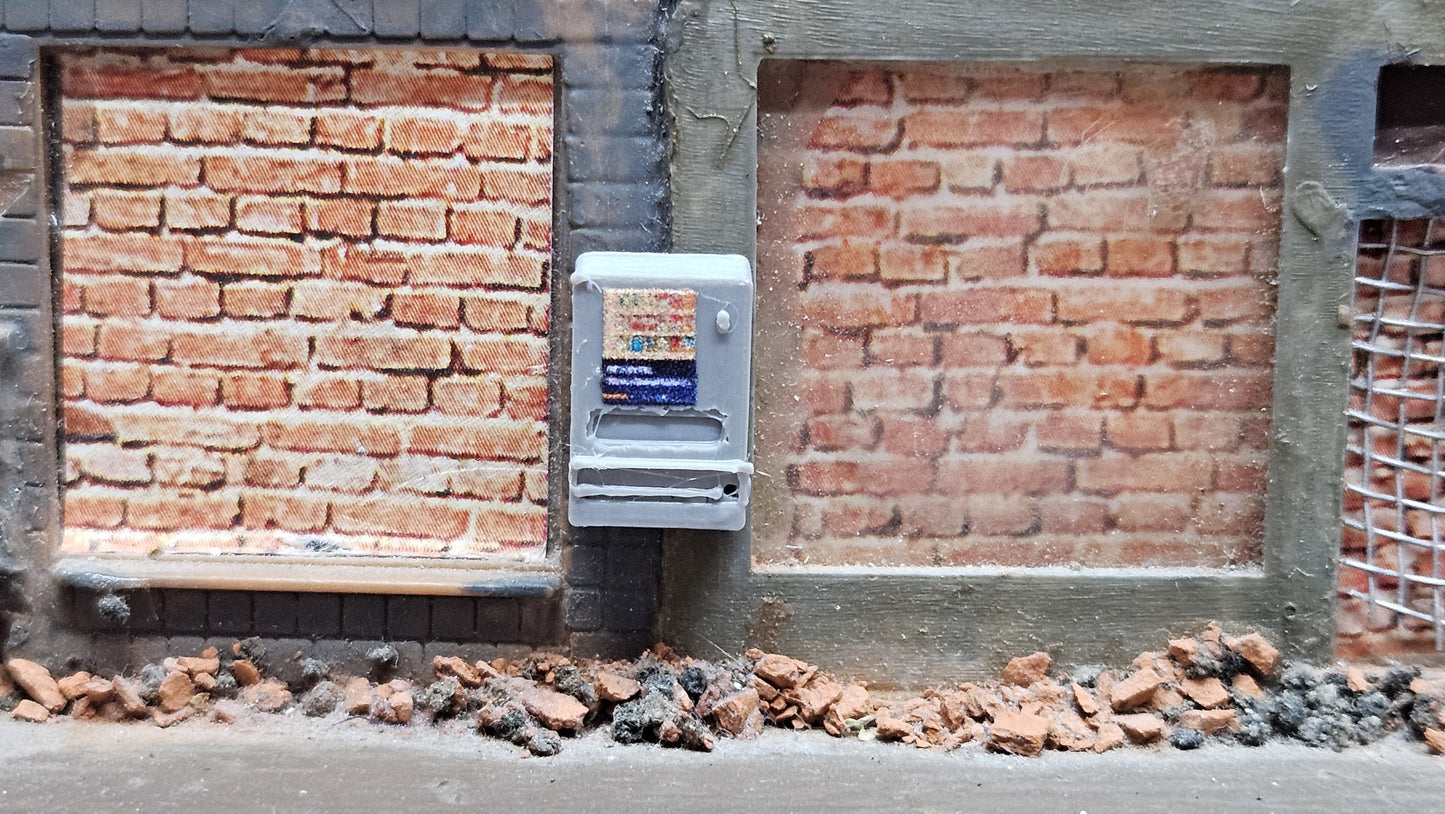 Zigarettenautomat Verkaufsautomat inkl. Aufkleber für Spur H0