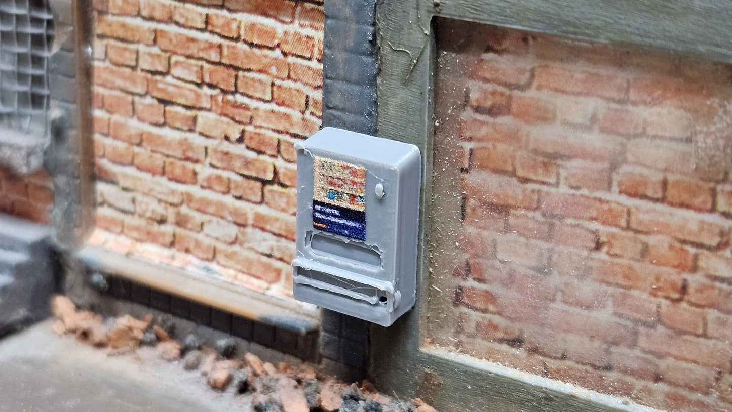 Zigarettenautomat Verkaufsautomat inkl. Aufkleber für Spur H0