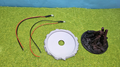 Großes Osterfeuer XXL inkl. 2x Feuer-LED (9-14V) für Spur G