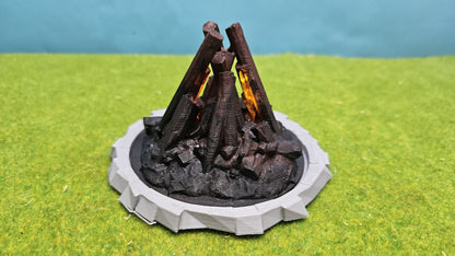 Großes Osterfeuer XXL inkl. 2x Feuer-LED (9-14V) für Spur G