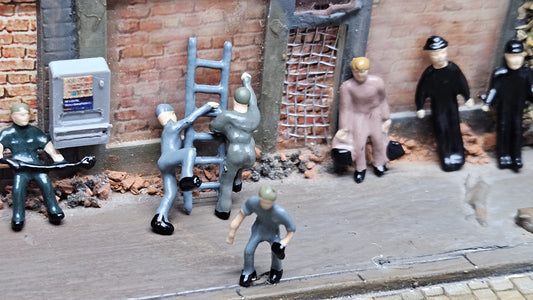 27x Figuren 1:87 Spur H0 Arbeiter für Baustelle Handwerker