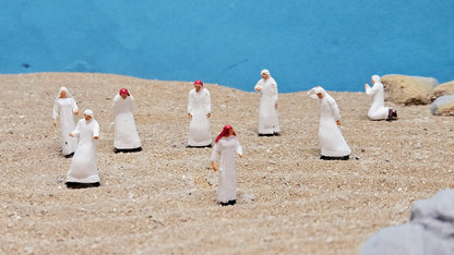 10x Scheich Figuren Saudis Scheichs Arabien - Made in Germany