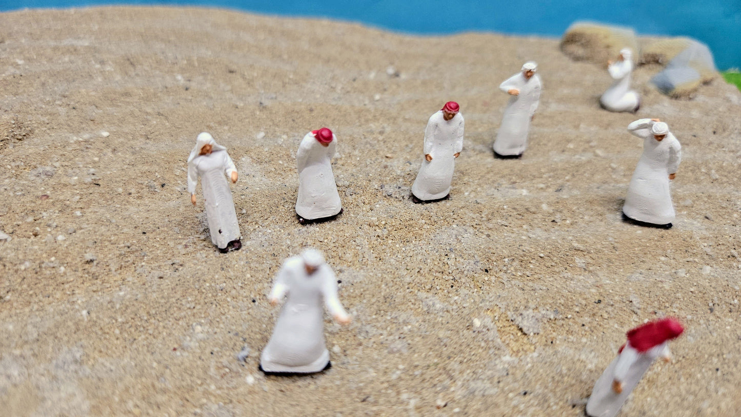 10x Scheich Figuren Saudis Scheichs Arabien - Made in Germany