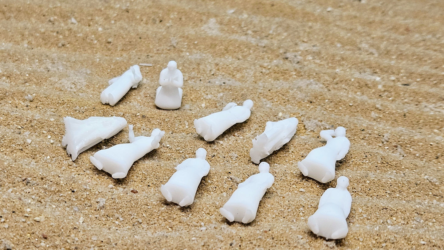 10x Scheich Figuren Saudis Scheichs Arabien - Made in Germany