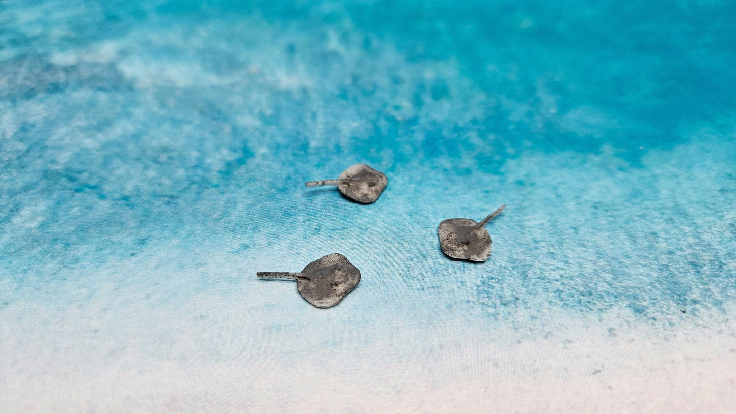 3x Stachelrochen Set aus Resin 1:87 (H0) - bemalt oder unbemalt