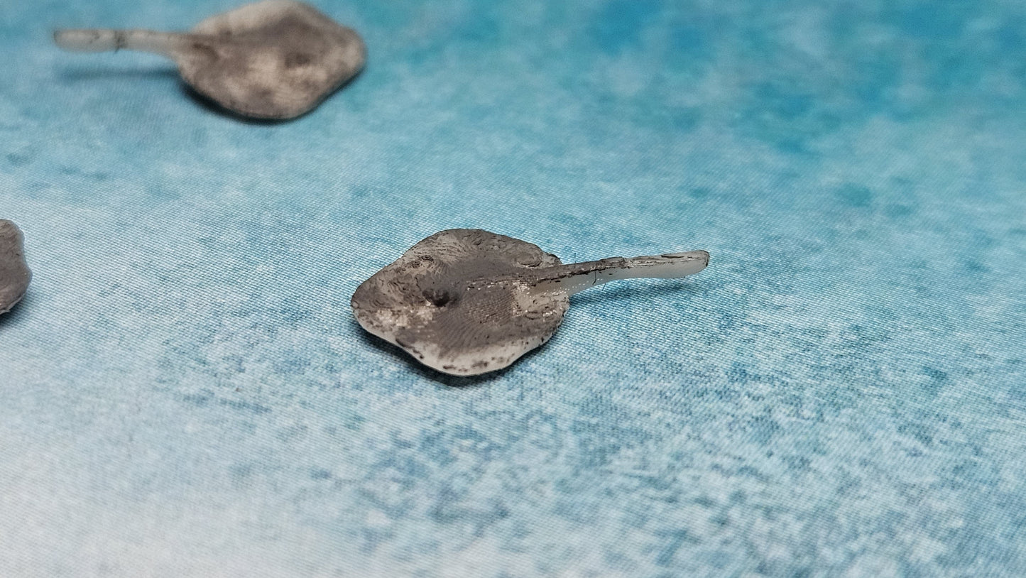 3x Stachelrochen Set aus Resin 1:87 (H0) - bemalt oder unbemalt