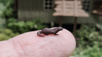 Otter / Wassermarder aus Resin 1:87 (H0) - bemalt oder unbemalt