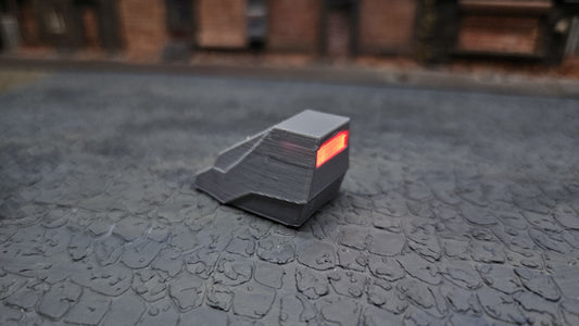 Blitzer Anhänger Radarfalle - optional mit roter Blink-LED