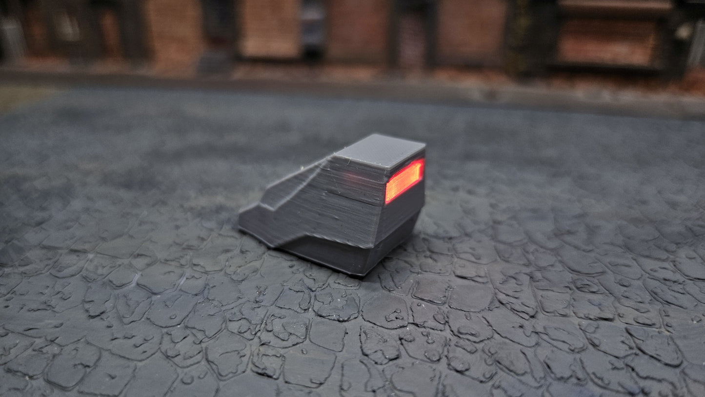 Radarfalle Blitzer Anhänger - optional mit roter Blink LED