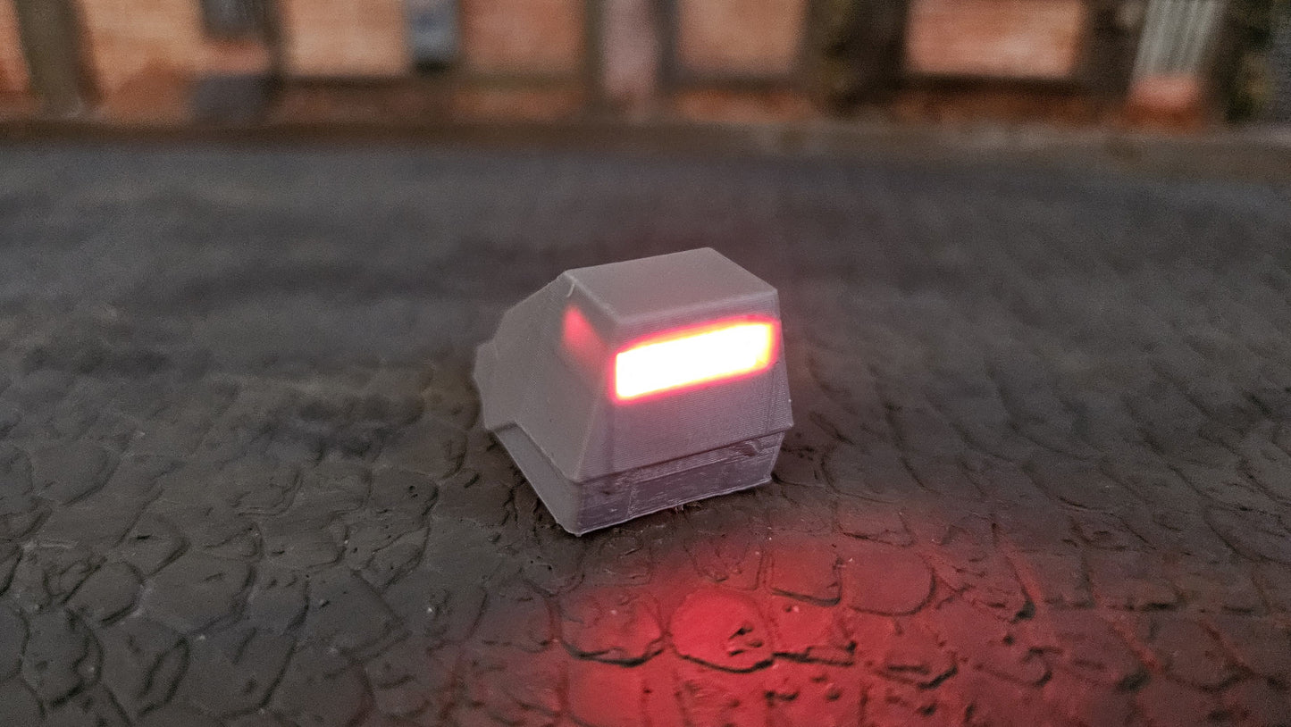 Radarfalle Blitzer Anhänger - optional mit roter Blink LED