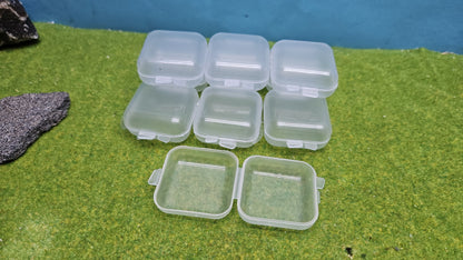 10x Mini Aufbewahrungsbox 3,5x3,5 cm – Kunststoff, Sortierbox, Transportbox