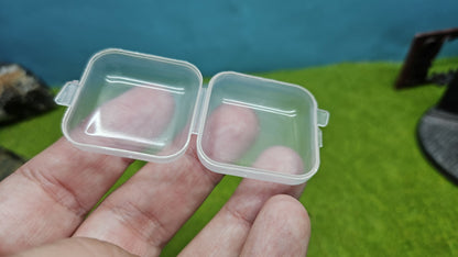 10x Mini Aufbewahrungsbox 3,5x3,5 cm – Kunststoff, Sortierbox, Transportbox