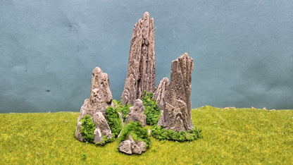 4x Gebirge Berge Set für Spur N & Z – fertig bemalt