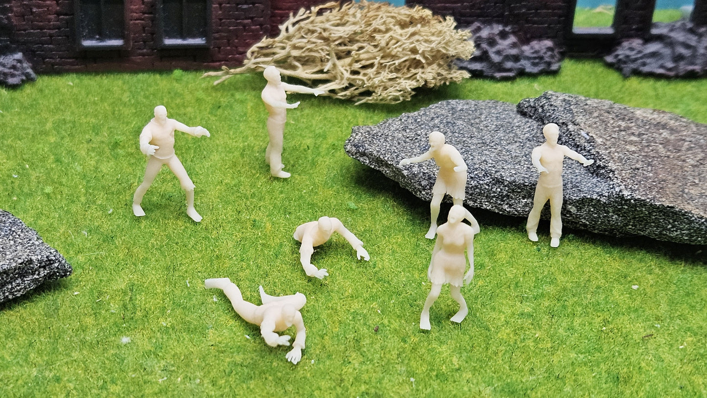 7x Zombie Set / Untote aus Resin