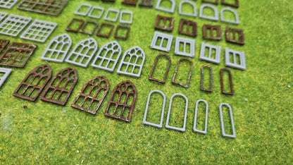 Diverse Fenster Sets für H0 (1:87) Gebäude, Häuser usw.