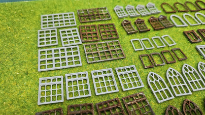 Diverse Fenster Sets für H0 (1:87) Gebäude, Häuser usw.