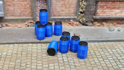 Mehrfabige Kunststofffässer Chemiefässer als Ladegut